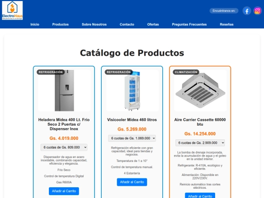 productos screenshot