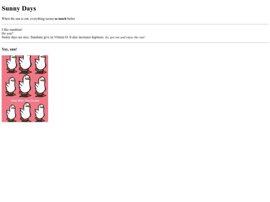 web design/sunny screenshot