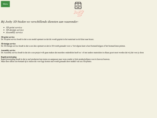 Diensten screenshot