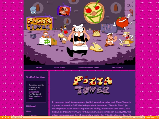 pizzatower/pizzatowerfanpage screenshot