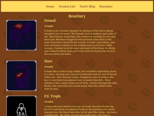 beastiary screenshot