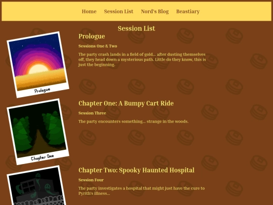session-list screenshot