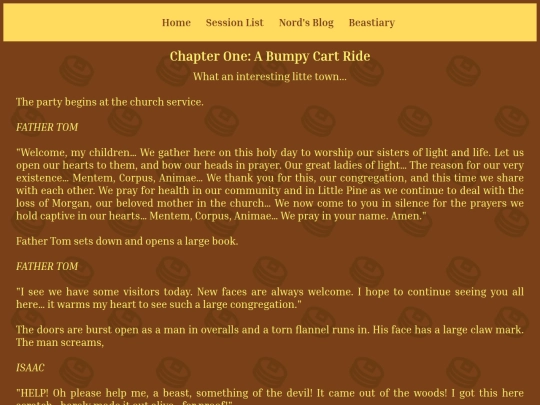 session-list/chapter-one screenshot