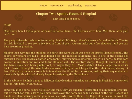 session-list/chapter-two screenshot