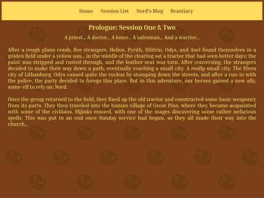 session-list/prologue screenshot