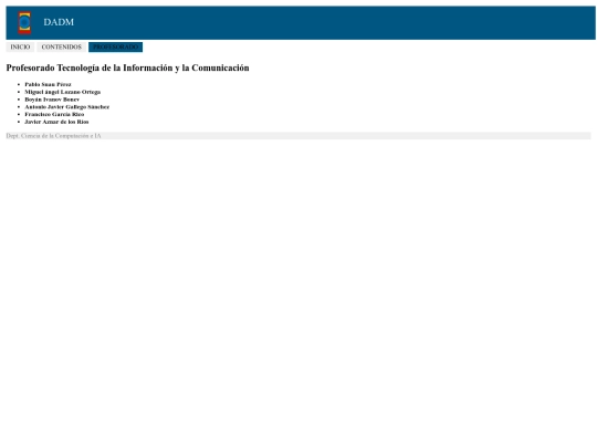 practicashtml/WebEjemplo/sesion01-ejercicio3_profesorado screenshot