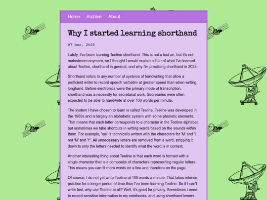 posts/2025-12-07-Why-I-started-learning-shorthand screenshot