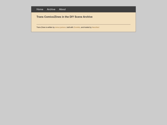 blog/archive screenshot