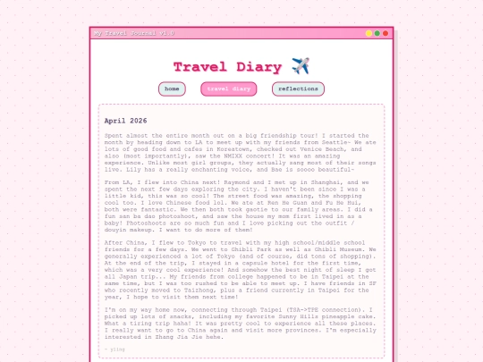 travel screenshot