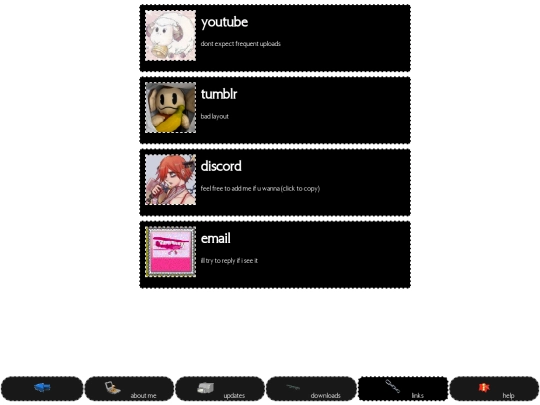 pages/links screenshot
