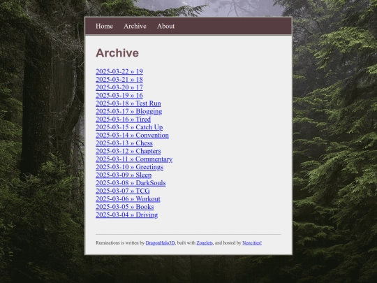 archive screenshot