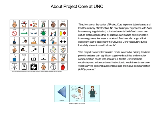 Communication/aboutProjectCore screenshot