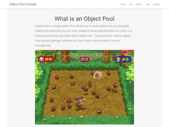 objectPool screenshot