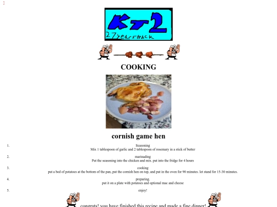 tradition cornish hen screenshot