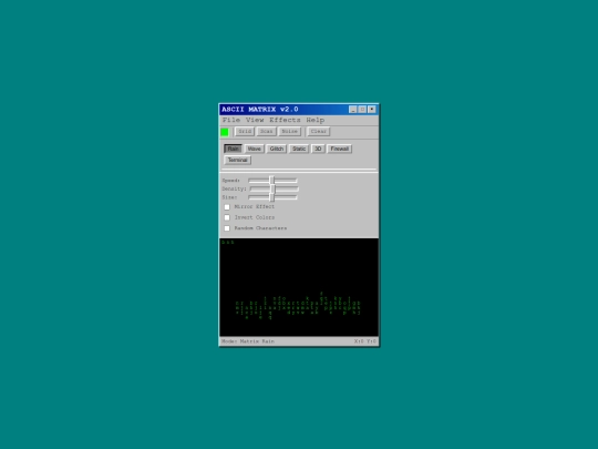 asciimatrix screenshot