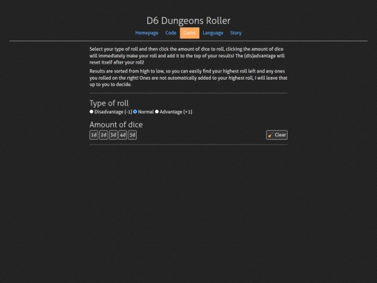 page/game/d6-dungeons-roller screenshot