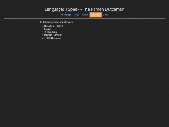 page/language/languages-i-speak screenshot
