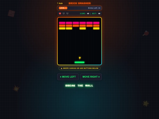 brick-breaker screenshot
