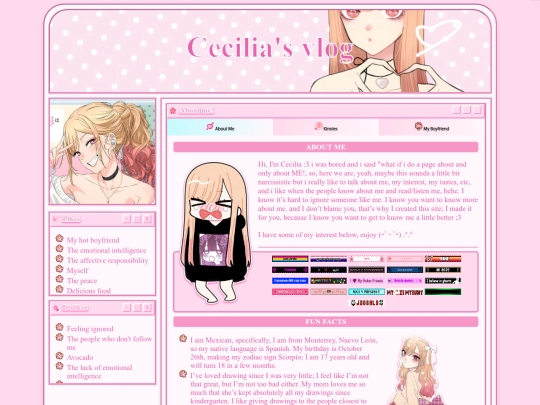 Aboutme page/about_me screenshot