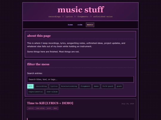 music screenshot