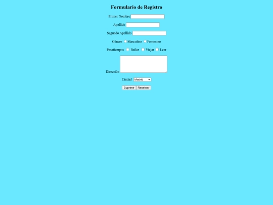 registro/formulario de registro screenshot