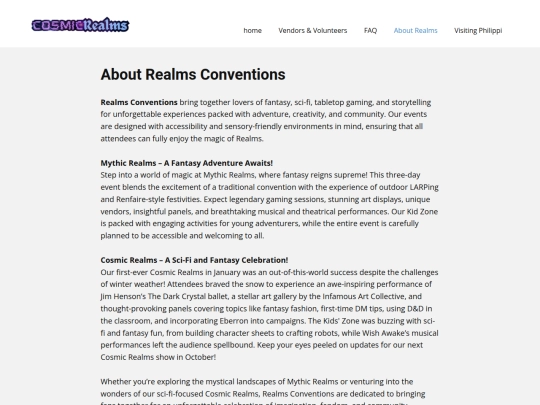 About-Realms screenshot
