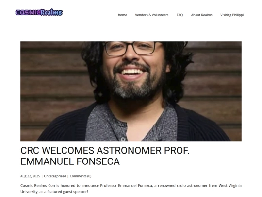 blog/crc-welcomes-astronomer-prof-emmanuel-fonseca screenshot