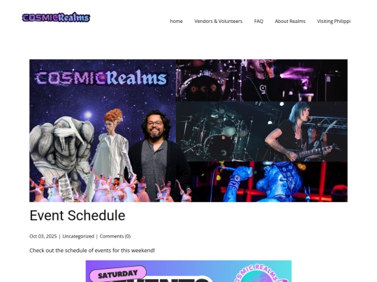 blog/event-schedule screenshot
