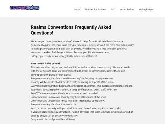 faq screenshot