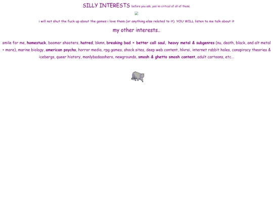 interests screenshot
