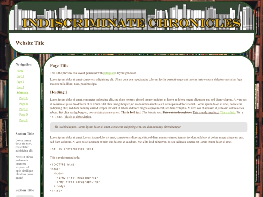 index screenshot