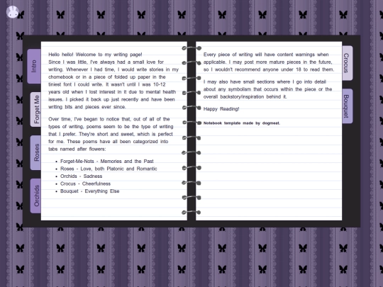 writing screenshot