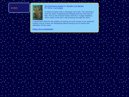 bookshelf/InheritanceGames screenshot
