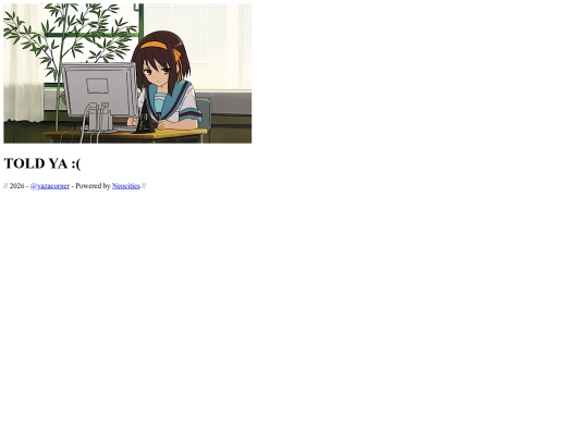Other pages/Told ya screenshot