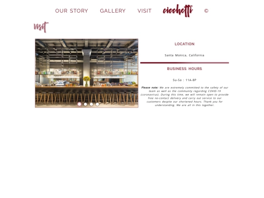 cicchetti/visit screenshot