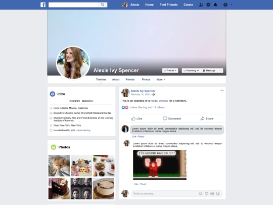 facebook screenshot