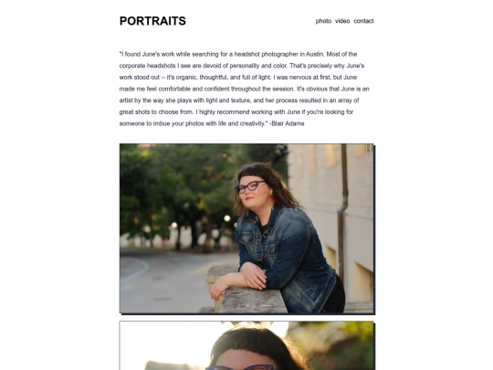 portraits screenshot