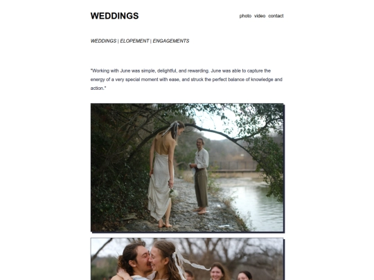 weddings screenshot