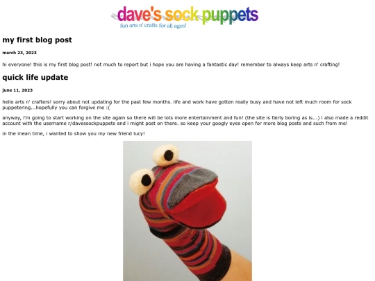 blog screenshot