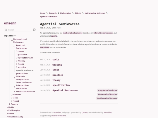 Research/Mathematics/Objects/Universes/Agential-Semioverse screenshot