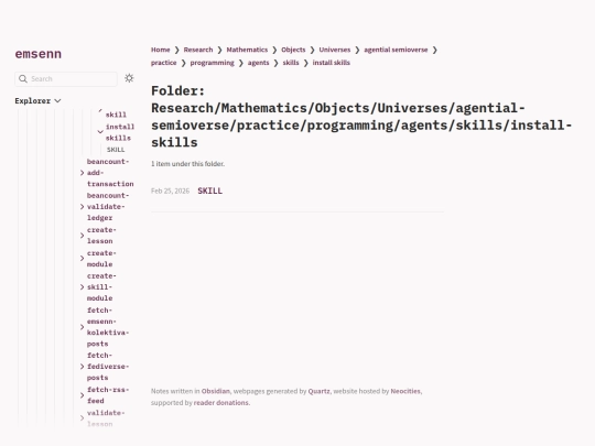Research/Mathematics/Objects/Universes/agential-semioverse/practice/programming/agents/skills/install-skills screenshot