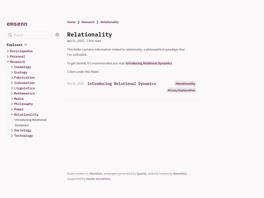 Research/Relationality screenshot