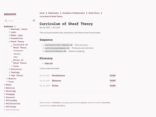 mathematics/disciplines/sheaf-theory/curricula screenshot
