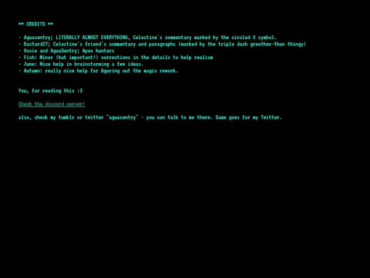 credits screenshot