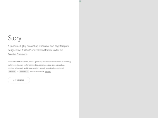 html5up-story/index-demo screenshot