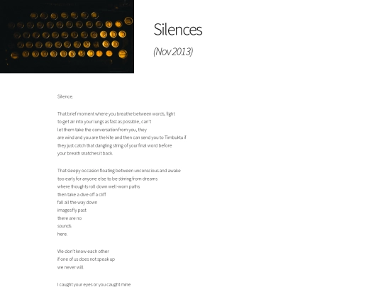 poetry_2Silences screenshot