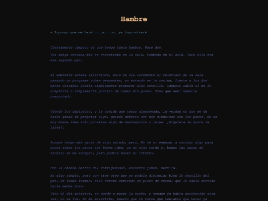 Hambre screenshot