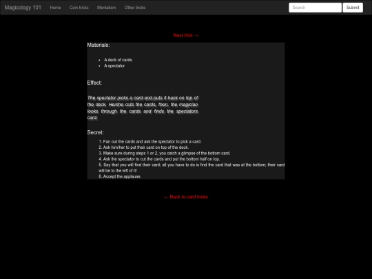 card tricks/guess_card screenshot