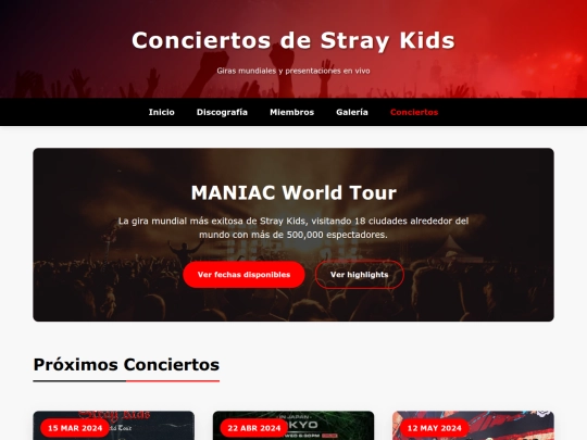 conciertos screenshot
