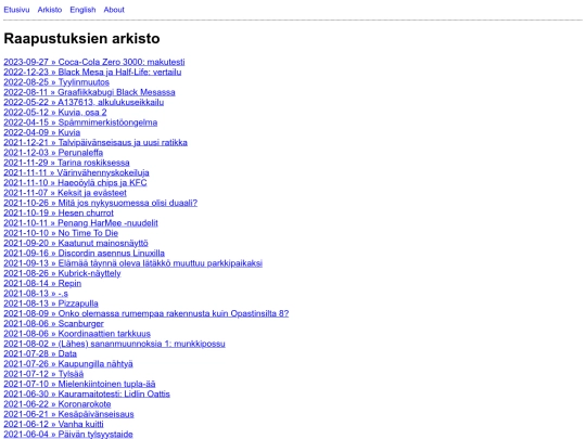 archive screenshot